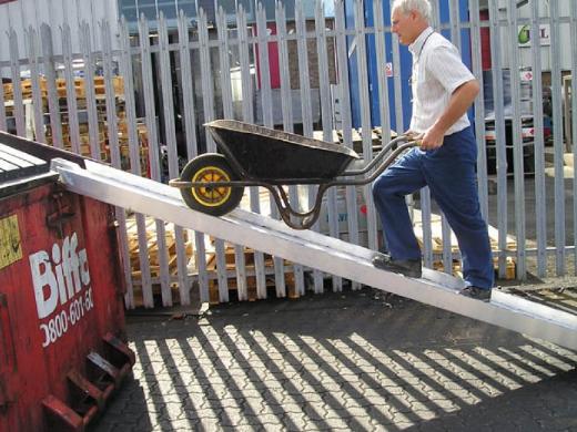 Load-a-skip Ramp