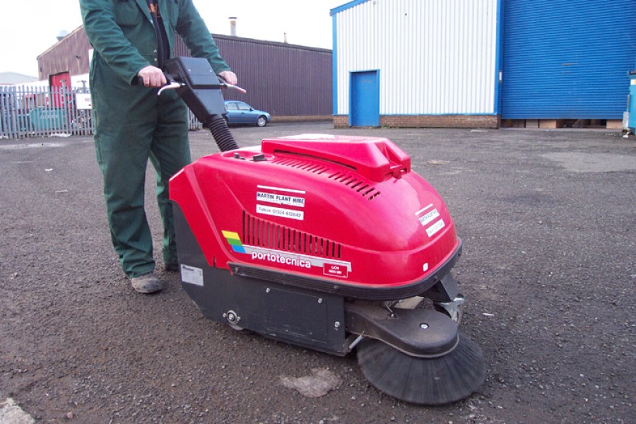Martin Plant Hire Pedestrian Sweeper